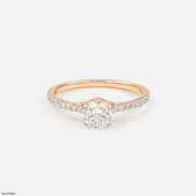 Eternal Sparkle Circle Ring 18K Rose Gold