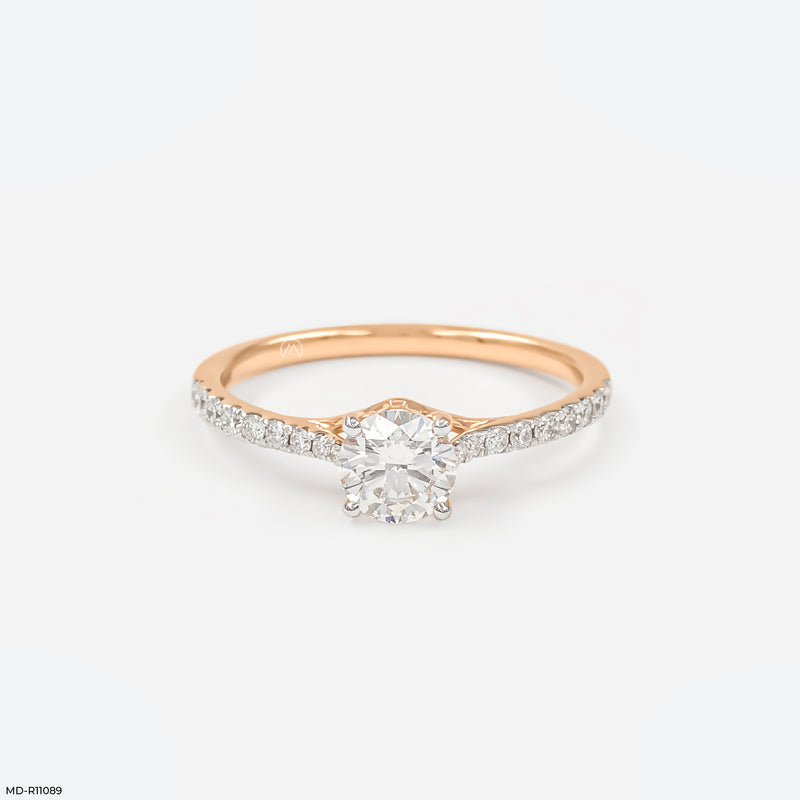 Eternal Sparkle Circle Ring 14K White Gold