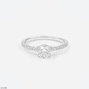 Eternal Sparkle Circle Ring 14K White Gold