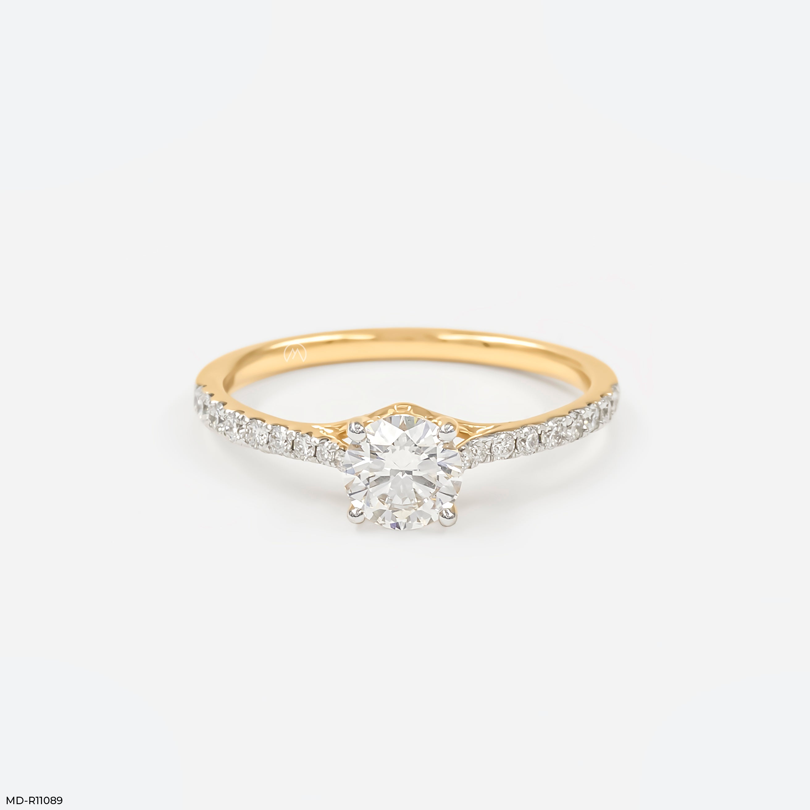 Eternal Sparkle Circle Ring 9K Yellow Gold