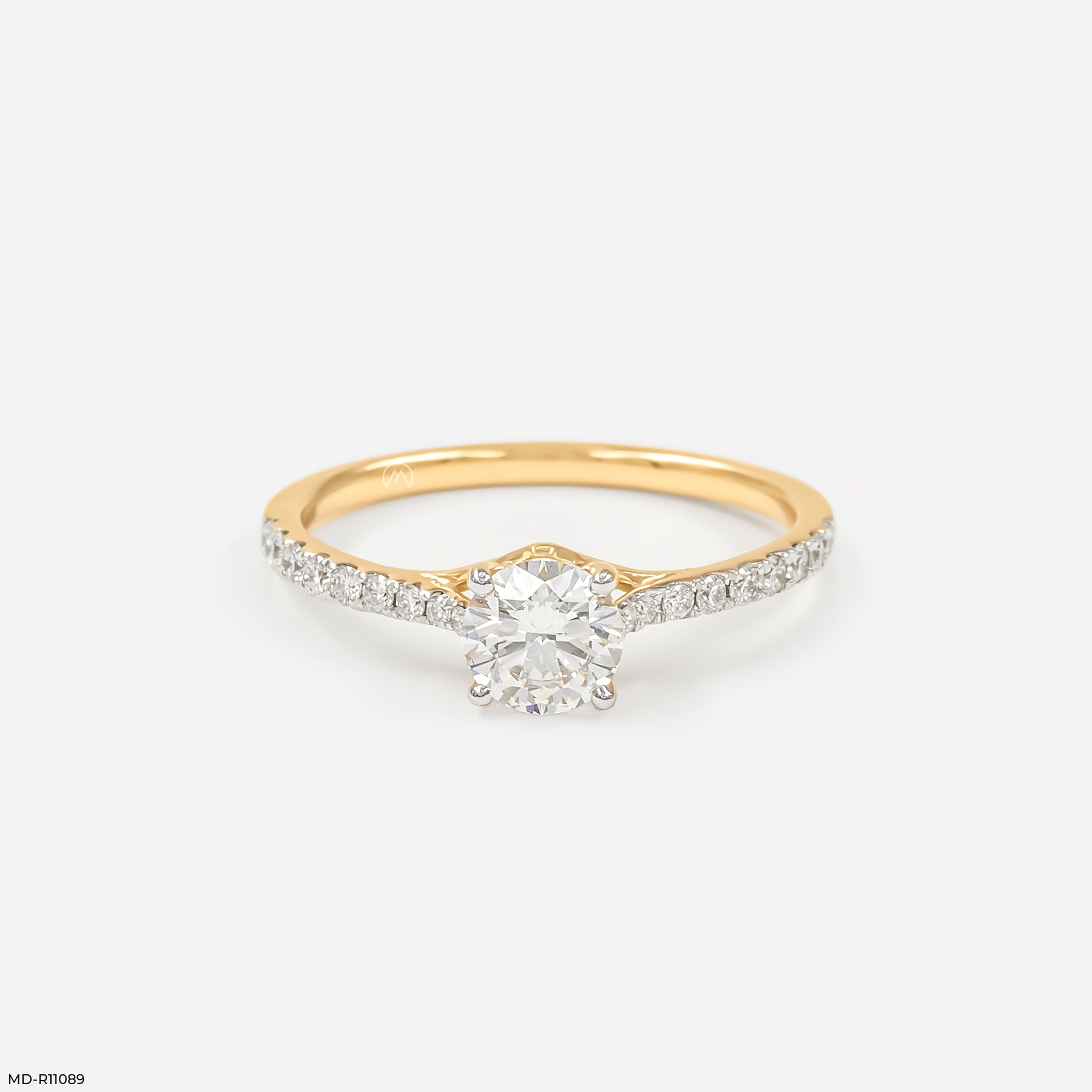 Eternal Sparkle Circle Ring 14K Yellow Gold