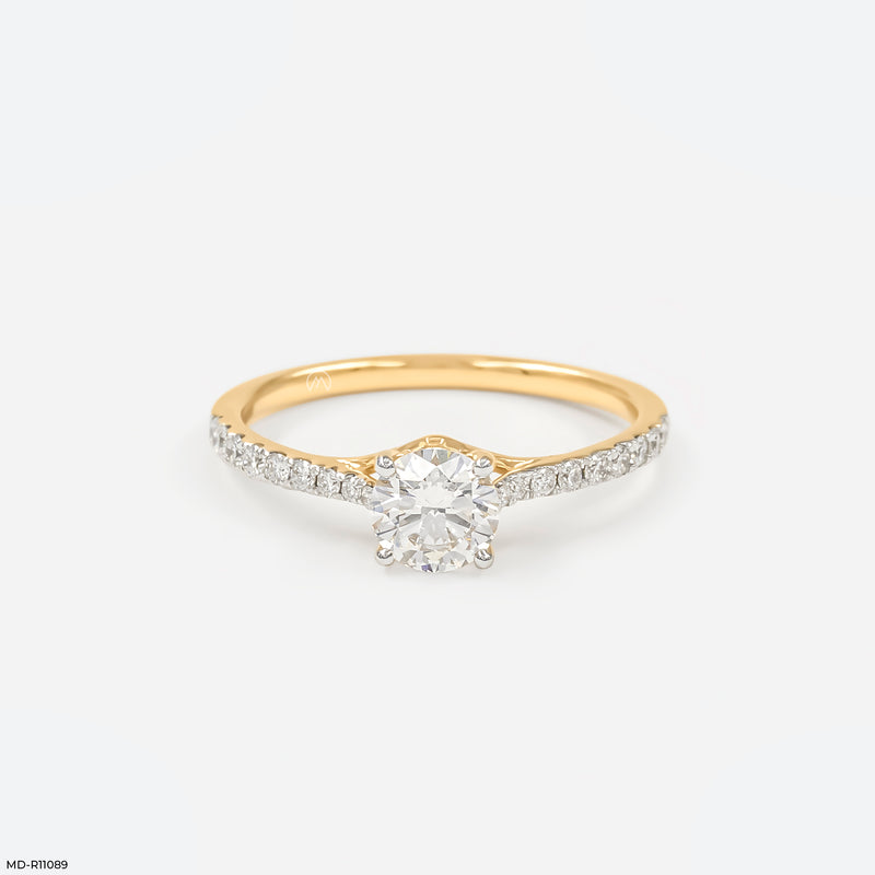 Eternal Sparkle Circle Ring 14K White Gold