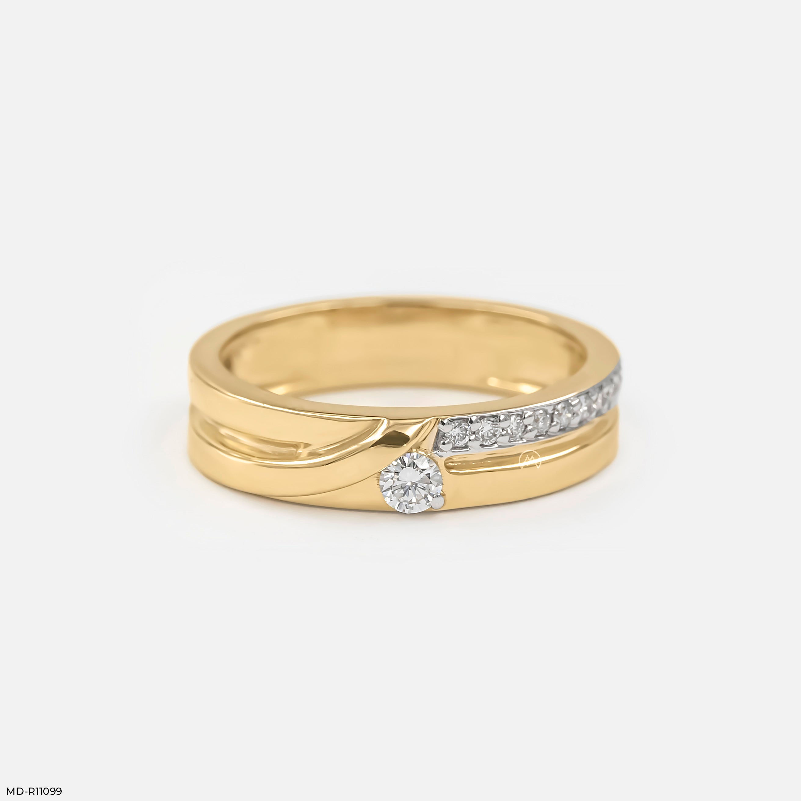 The Modern Twist Ring 9K Yellow Gold
