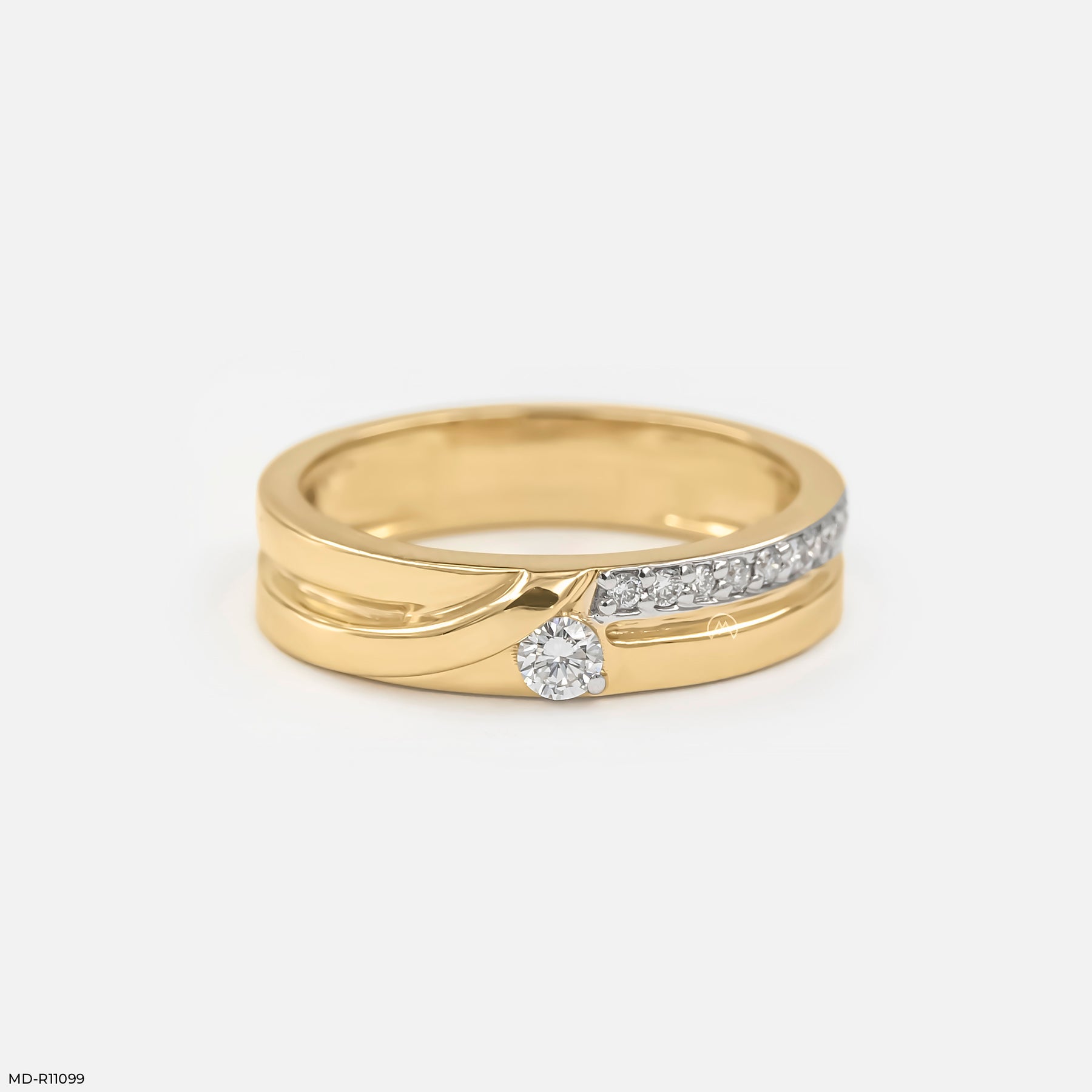 The Modern Twist Ring 9K Rose Gold