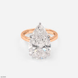 Enchanted Pear Branch Ring Platinum 950