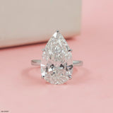 Enchanted Pear Branch Ring Platinum 950