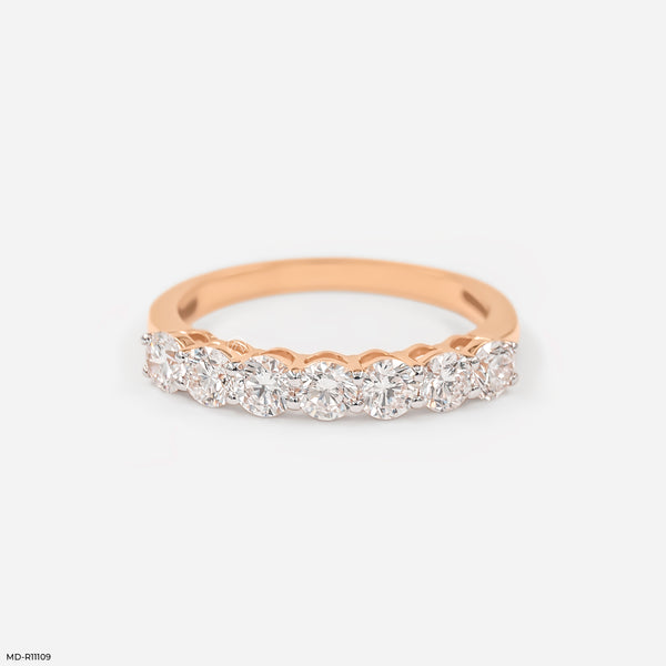 Golden Circle of Light Ring 18K Rose Gold