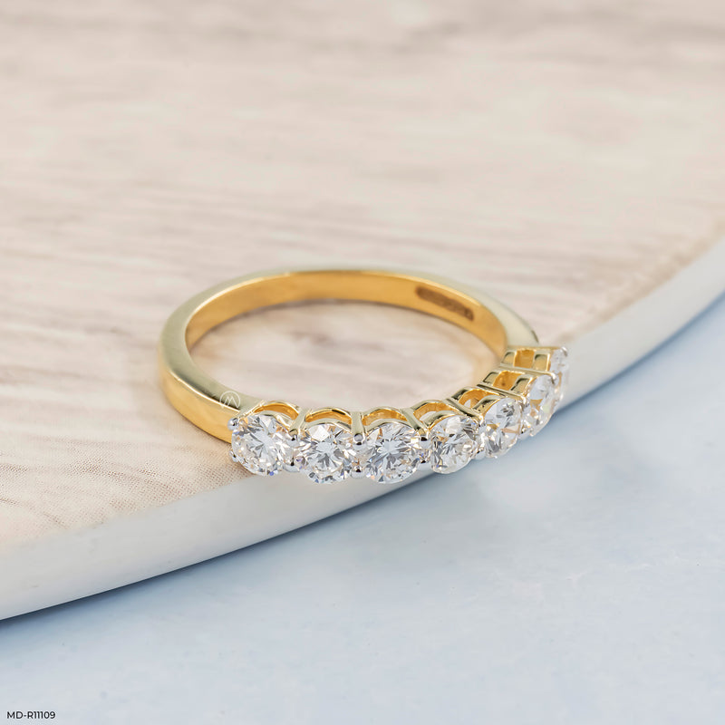 Golden Circle of Light Ring 14K Yellow Gold