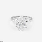 The Majestic Oval Solitaire Ring Platinum 950