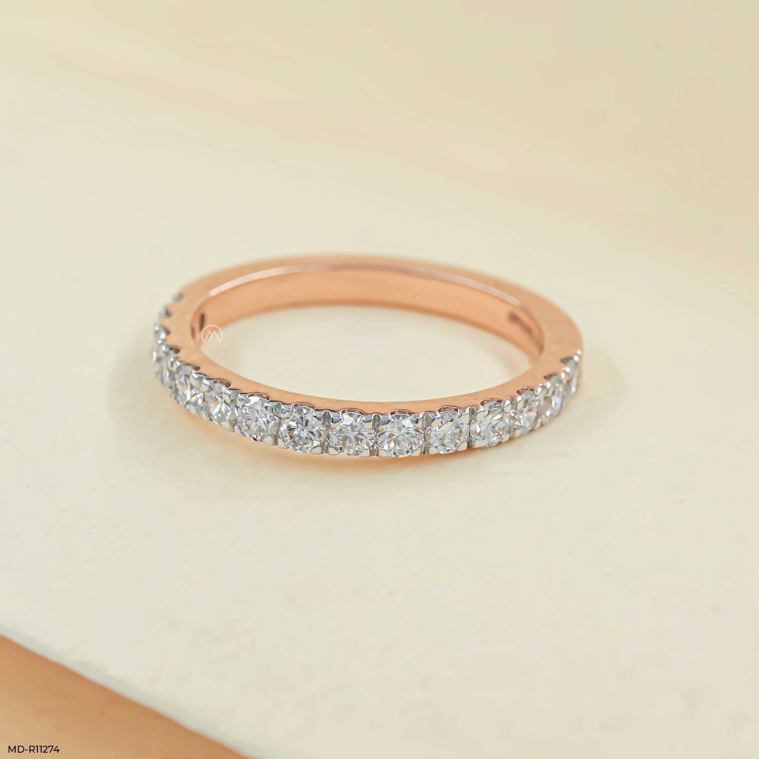 The Golden Eternity Band 9K White Gold