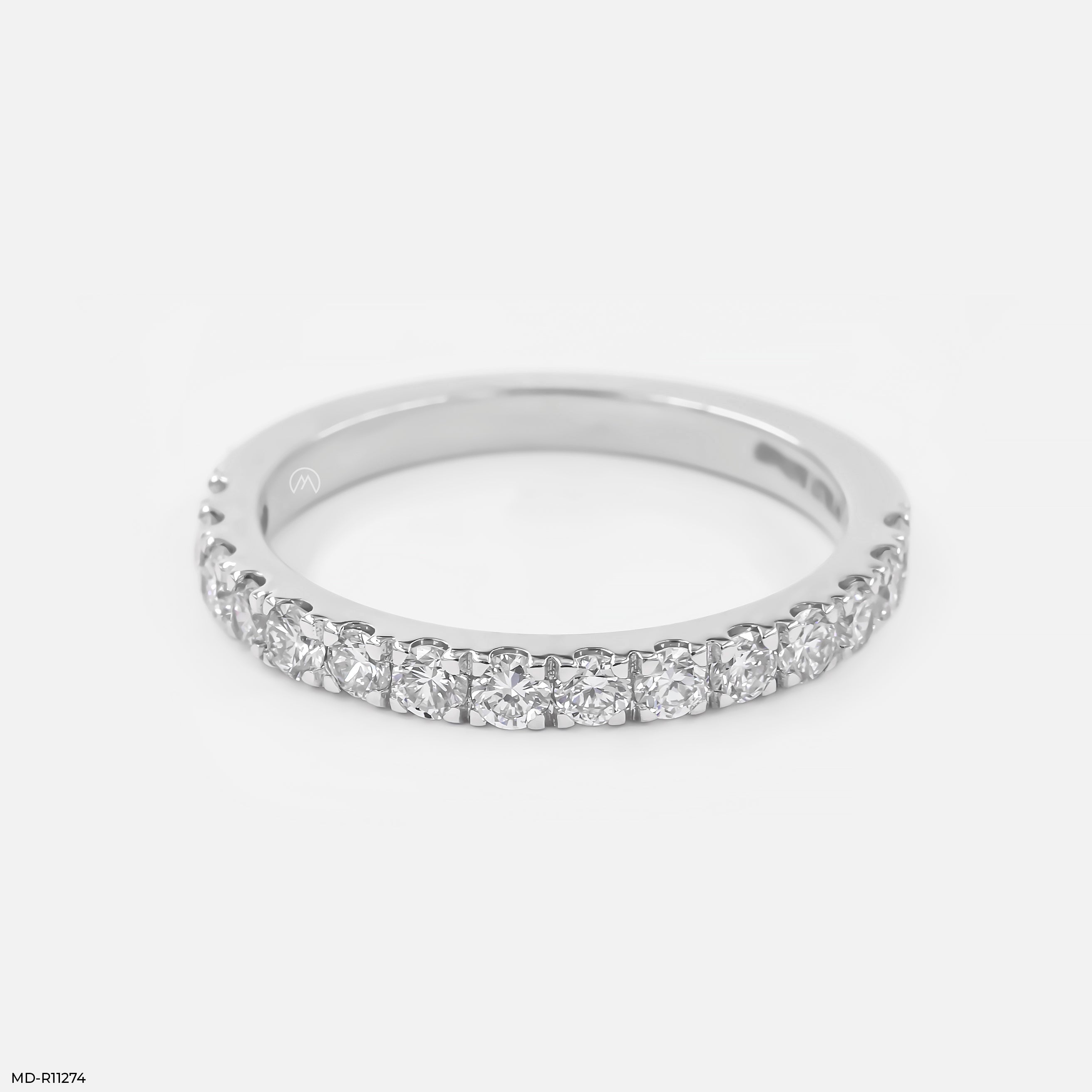 The Golden Eternity Band 9K White Gold