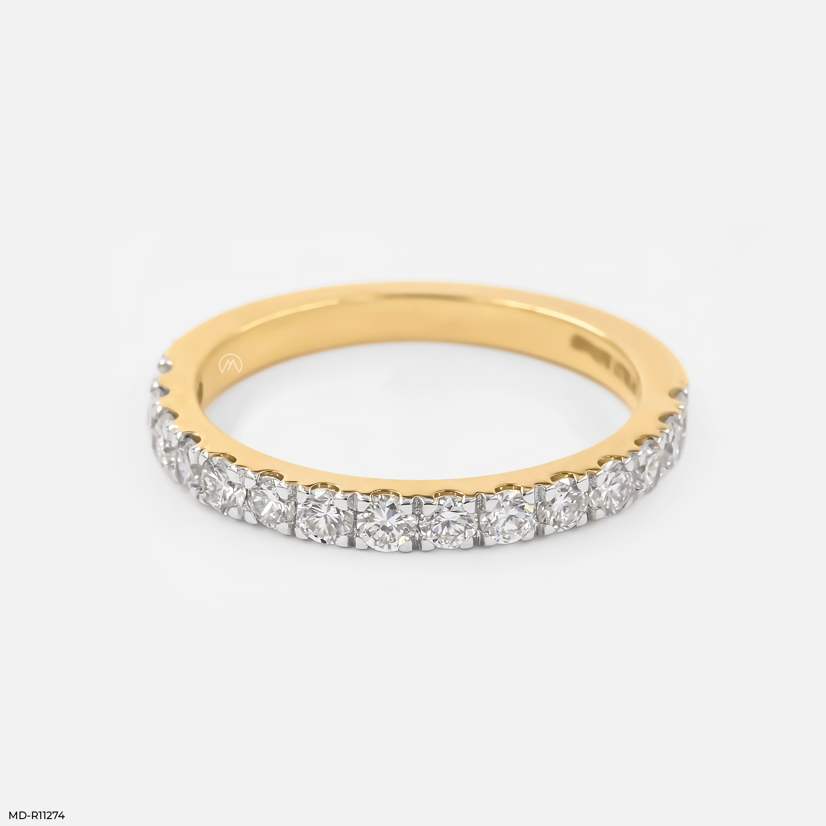 The Golden Eternity Band 9K White Gold