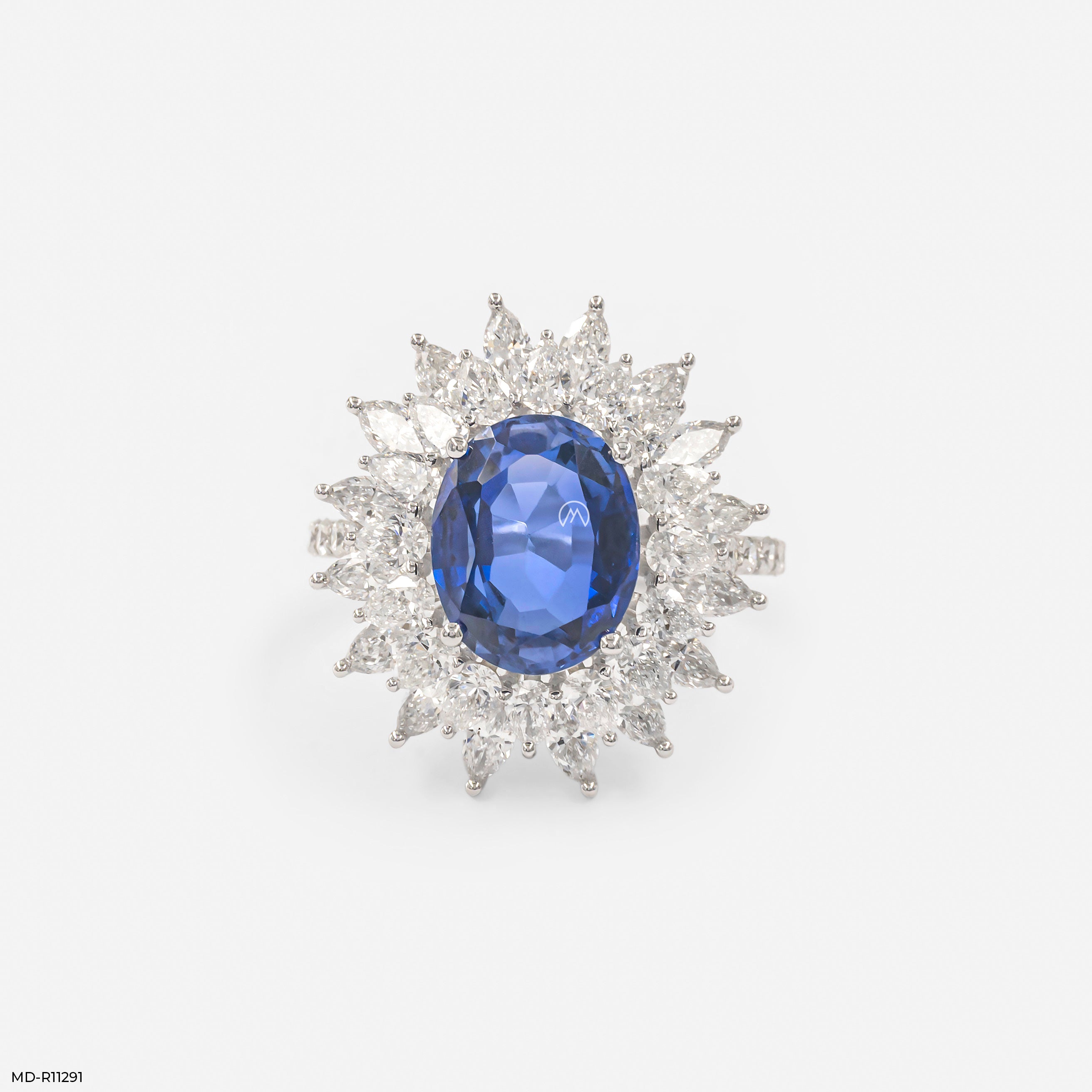 The Queen's Sapphire Ring 9K Rose Gold