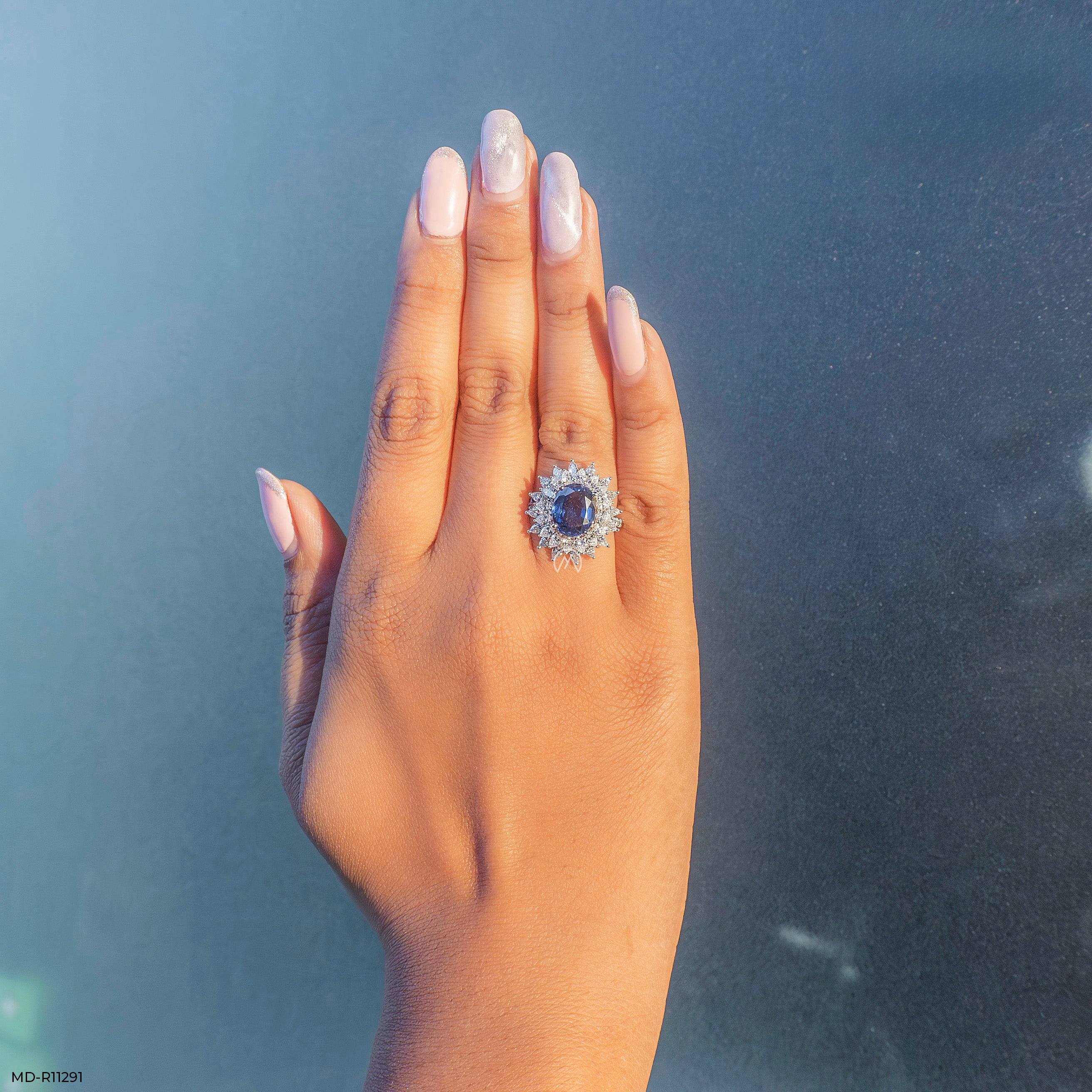 The Queen's Sapphire Ring 9K Rose Gold