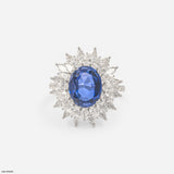 The Queen's Sapphire Ring 14K White Gold
