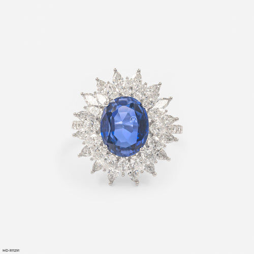 The Queen's Sapphire Ring 14K White Gold
