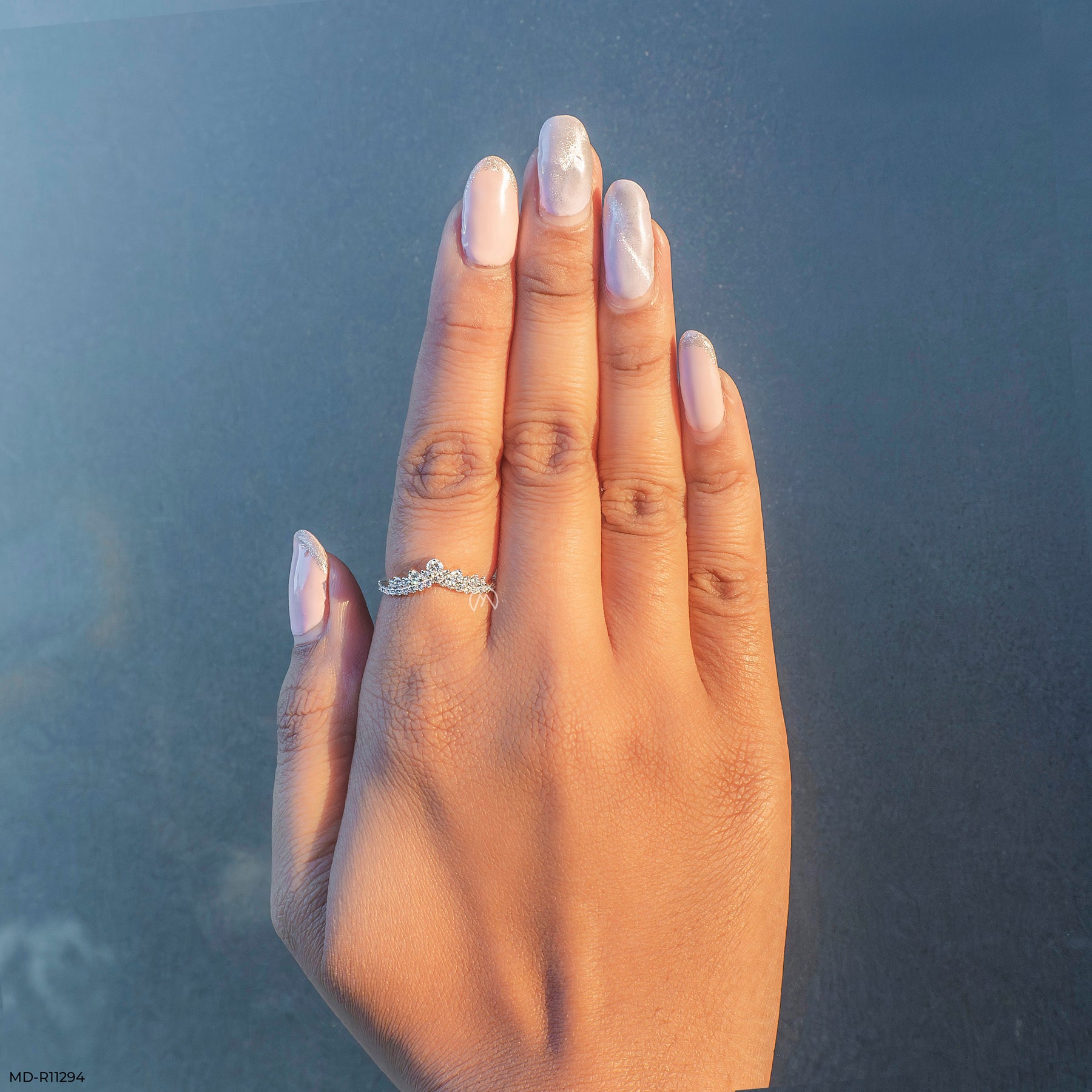 The Stackable Tiara Ring 9K White Gold