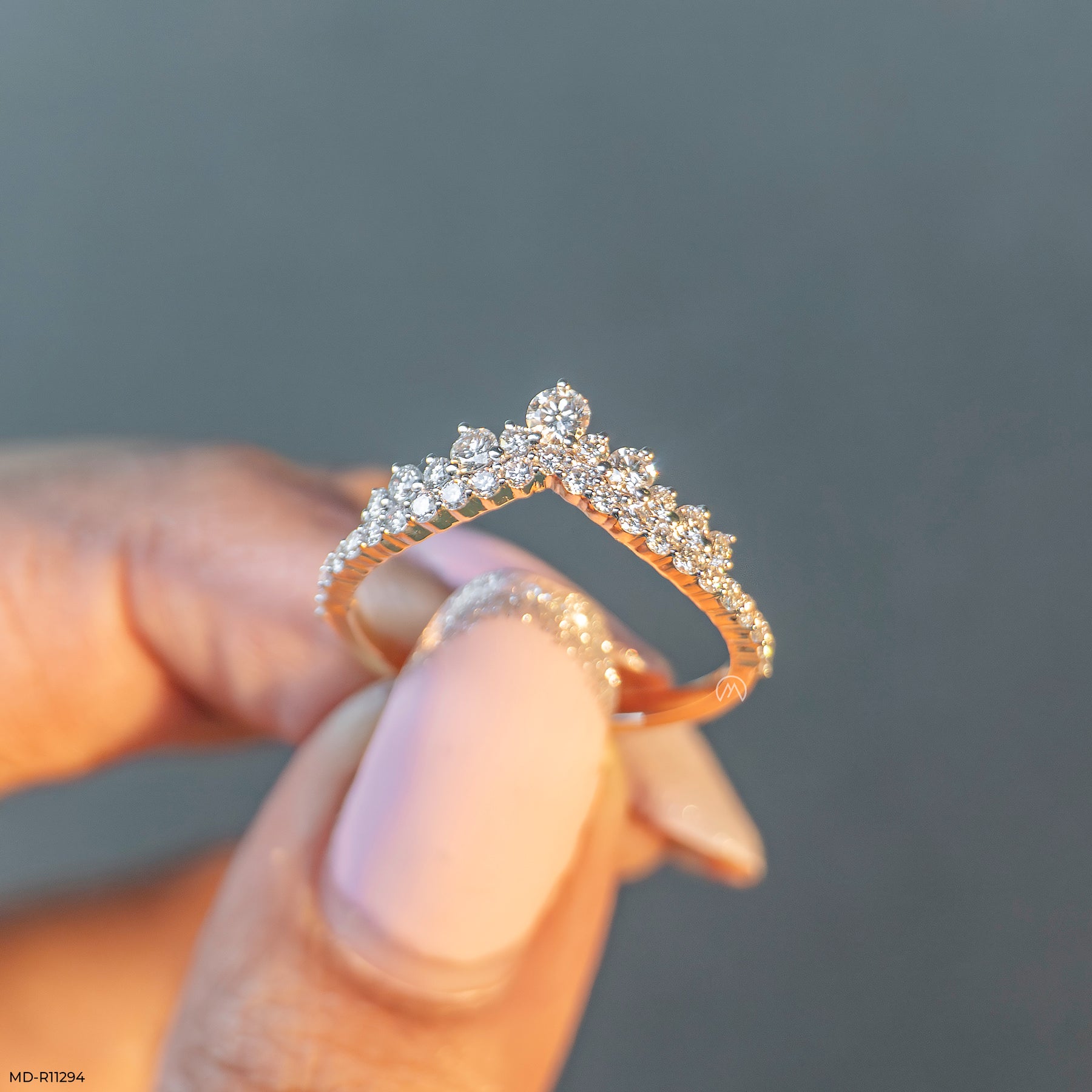 The Stackable Tiara Ring 9K White Gold