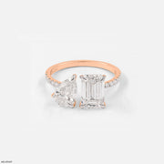 Interlude Toi Et Moi Diamond Rings 9K Rose Gold