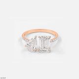 Interlude Toi Et Moi Diamond Rings 9K Yellow Gold