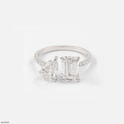 Interlude Toi Et Moi Diamond Rings 9K White Gold