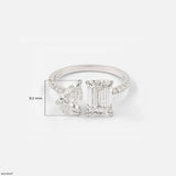 Interlude Toi Et Moi Diamond Rings 9K Yellow Gold