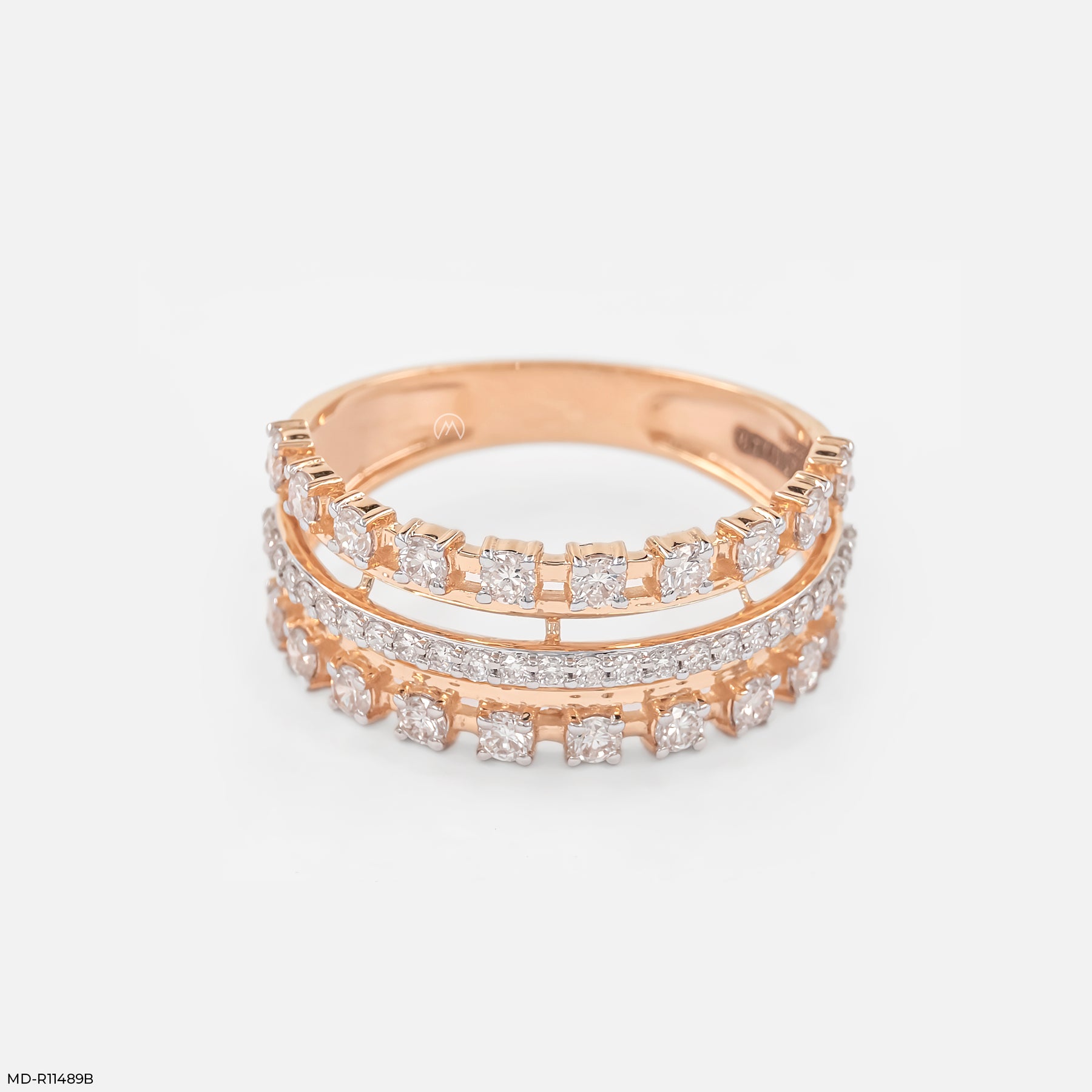 0.70 Carat Grand Architecture Ring 14K Rose Gold