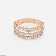 0.70 Carat Grand Architectural Ring