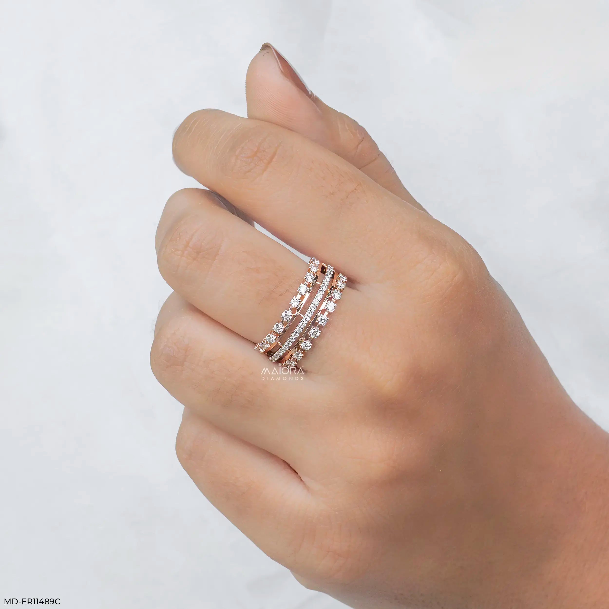 0.70 Carat Grand Architectural Ring