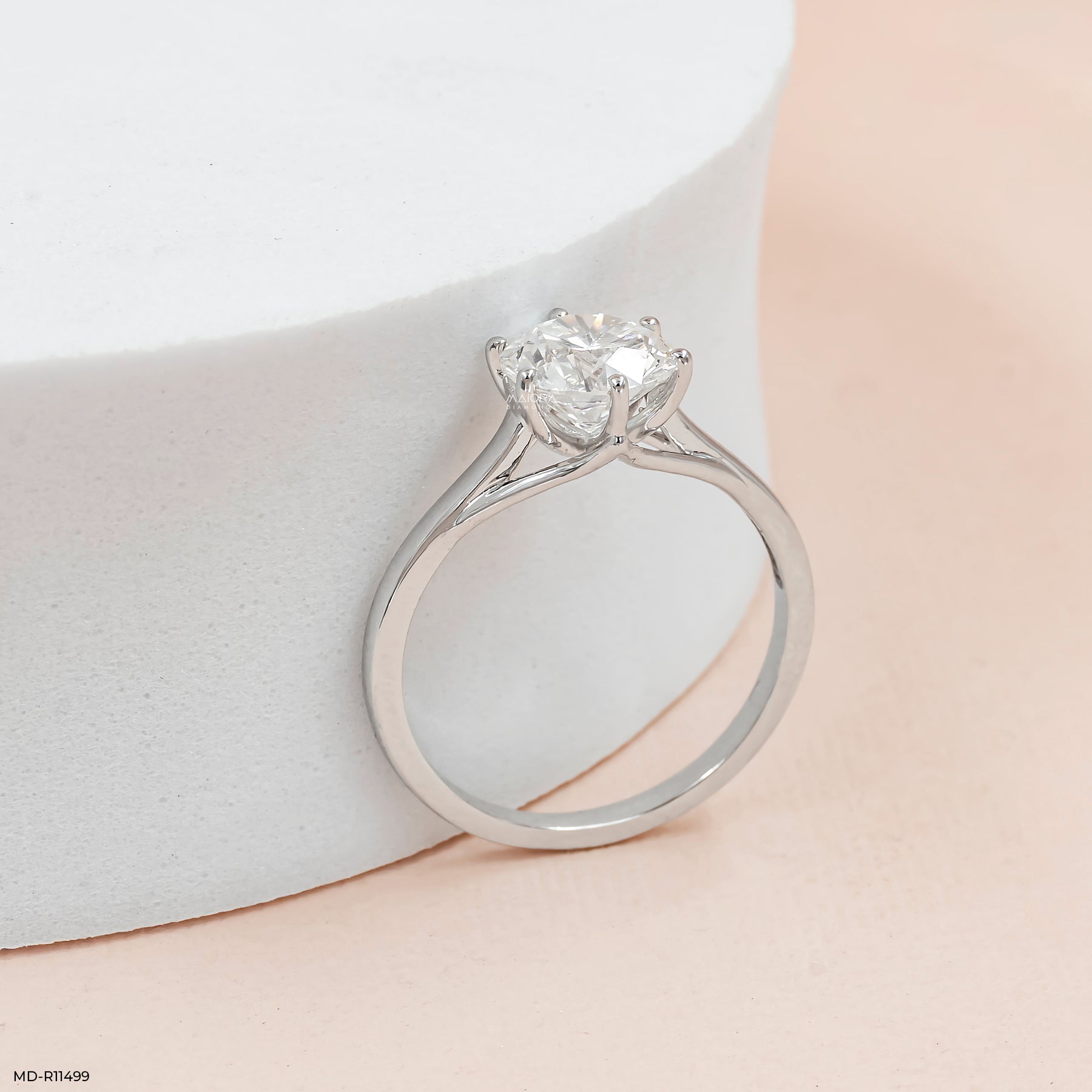 The Pure Radiance Ring 14K Rose Gold