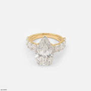8.65 Carat Pear Spark Solitaire Diamond Ring