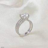 Crown Radiance Ring 14K White Gold