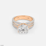 Crown Radiance Ring 14K White Gold