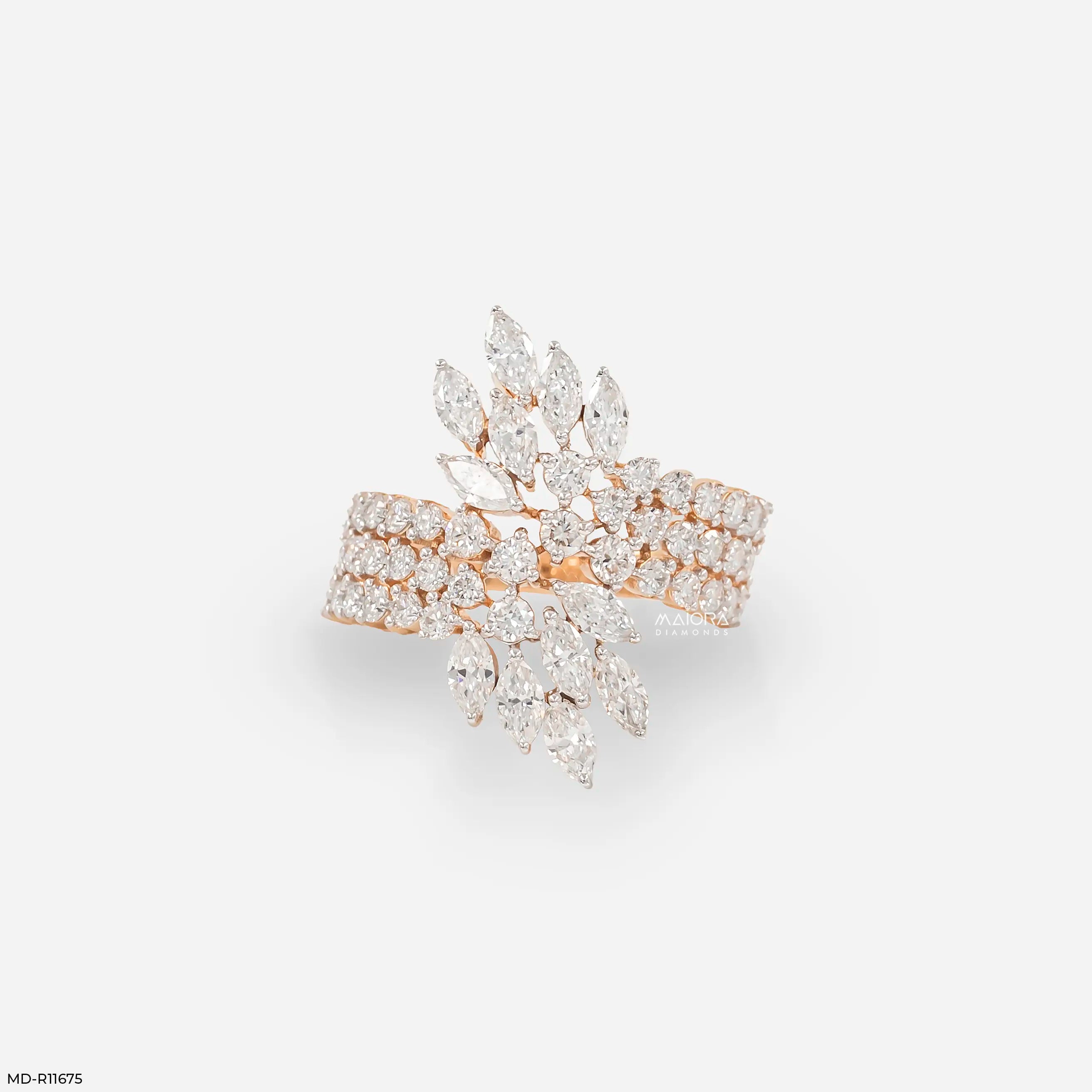 Celestial Sweep Cocktail Diamond Ring