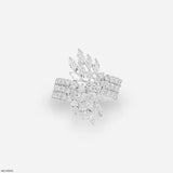 Celestial Sweep Cocktail Diamond Ring 9K Rose Gold