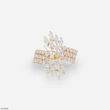 Celestial Sweep Cocktail Diamond Ring 9K Rose Gold