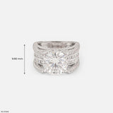 Velora Solitire Diamond Band Rings 9K Rose Gold