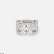 Velora Solitire Diamond Band Rings 9K Rose Gold