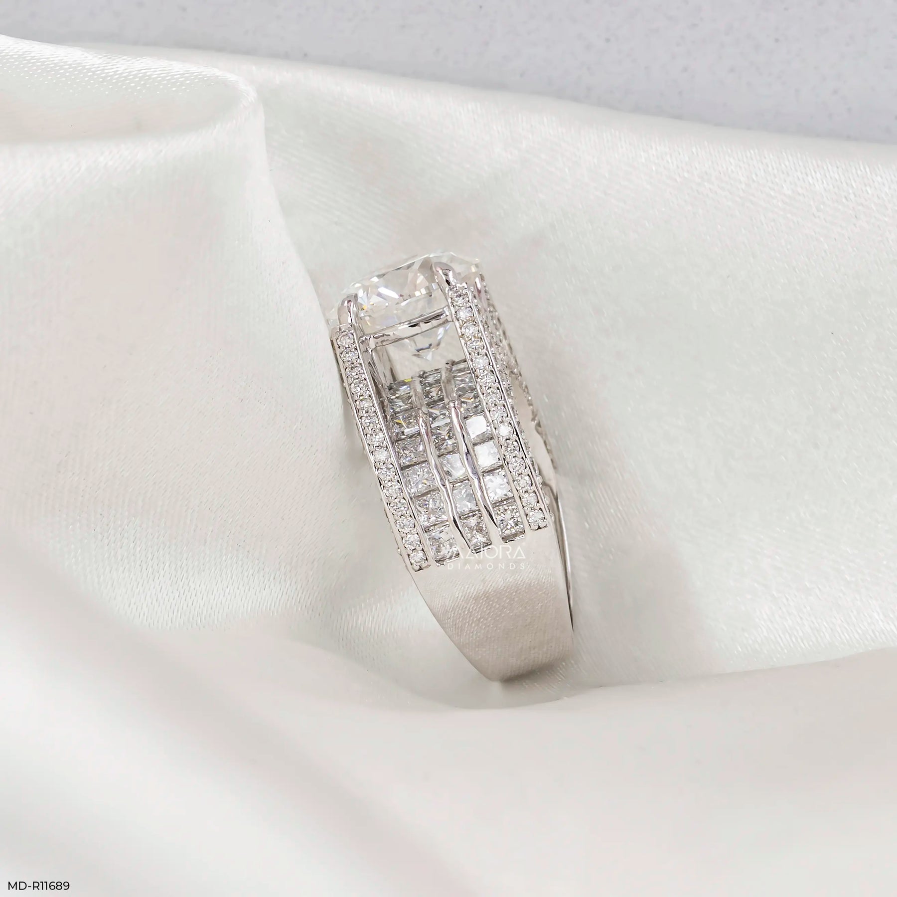 Velora Solitire Diamond Band Rings 9K Rose Gold