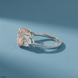 Trinity Heart Solitaire Diamond Ring Platinum 950