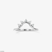 Tiara Radiance Arc Vanki Diamond Ring Platinum 950