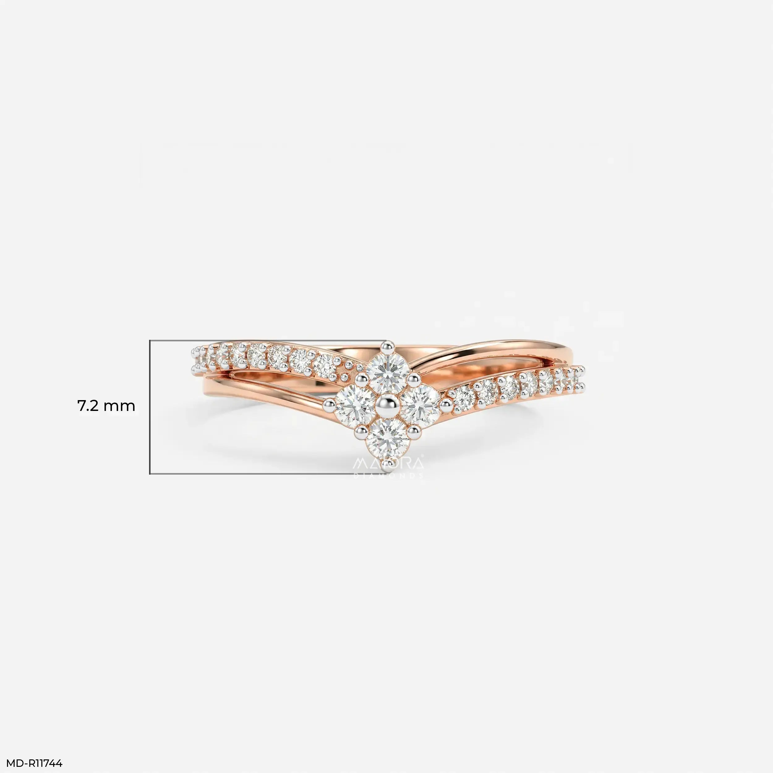 Solaris Link Vanki Diamond Ring 9K Yellow Gold