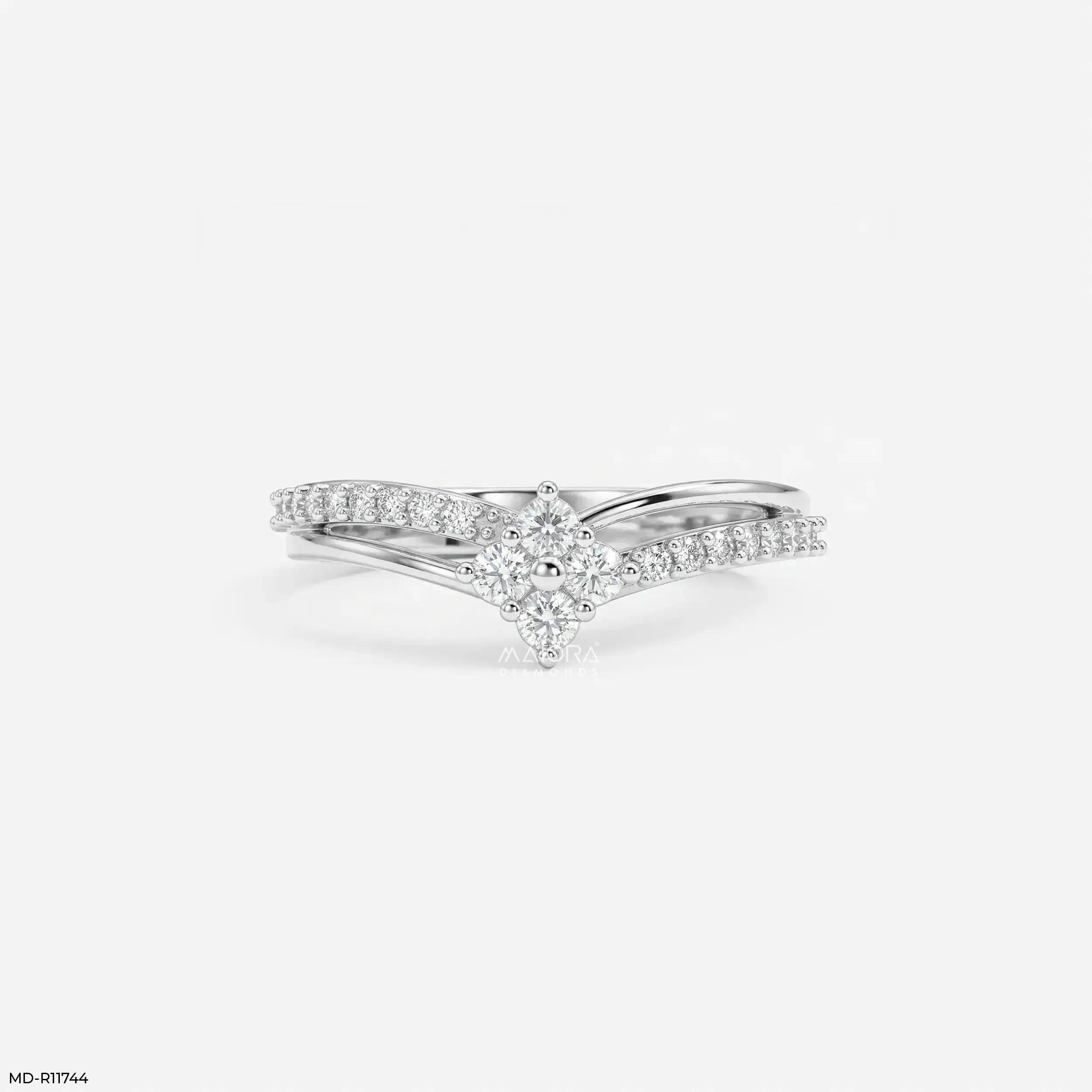 Solaris Link Vanki Diamond Ring 9K Yellow Gold