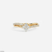 Solaris Link Vanki Diamond Ring 9K Yellow Gold