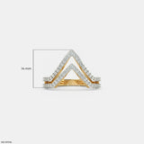 Twin Sparkle Peaks Vanki Diamond Ring Platinum 950