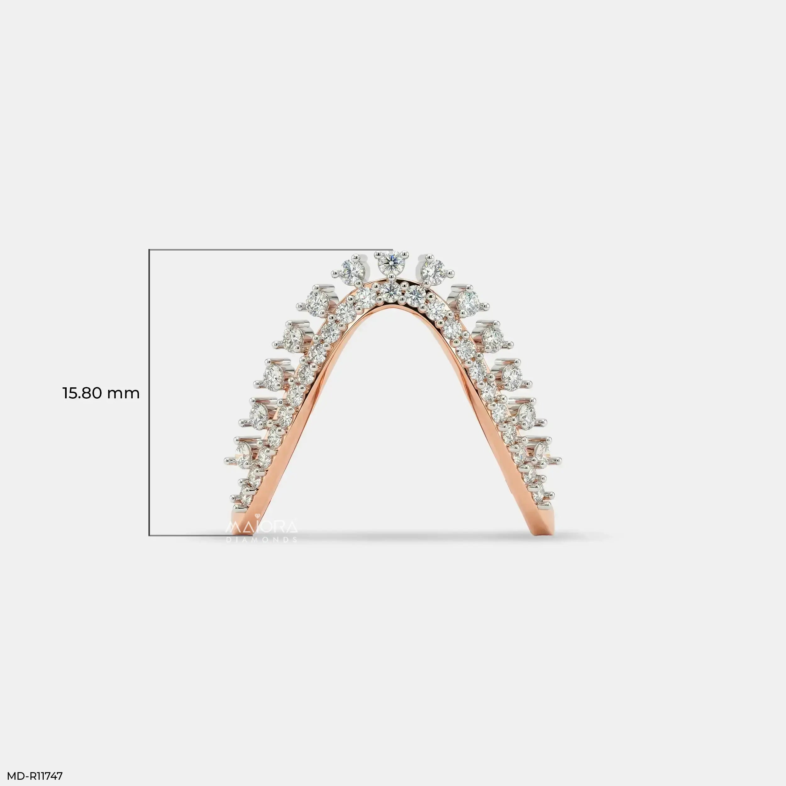 Dazzling Celestial Arc Diamond Ring