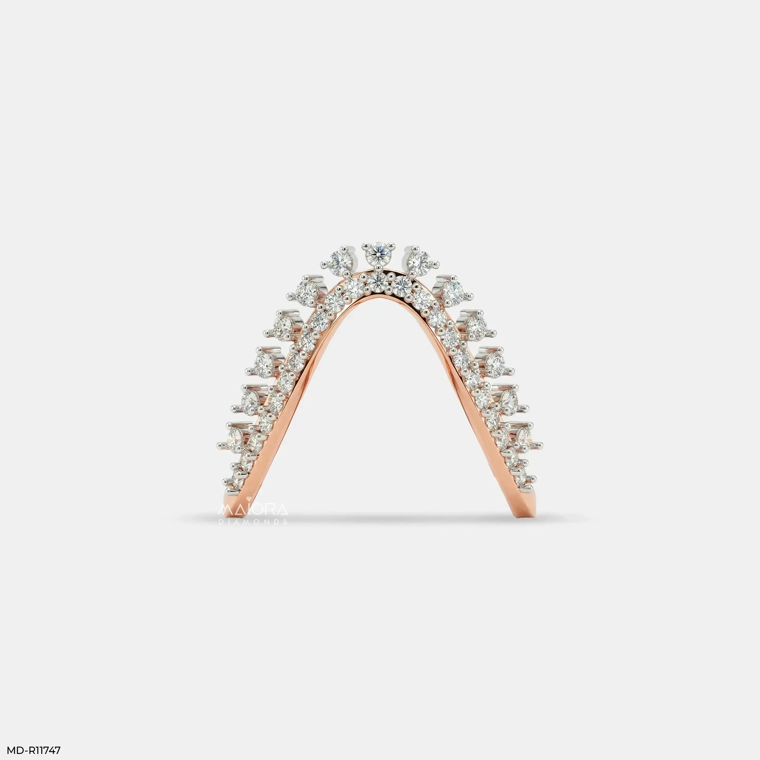Dazzling Celestial Arc Diamond Ring