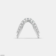 Dazzling Celestial Arc Diamond Ring Platinum 950