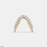 Dazzling Celestial Arc Vanki Diamond Ring 9K White Gold