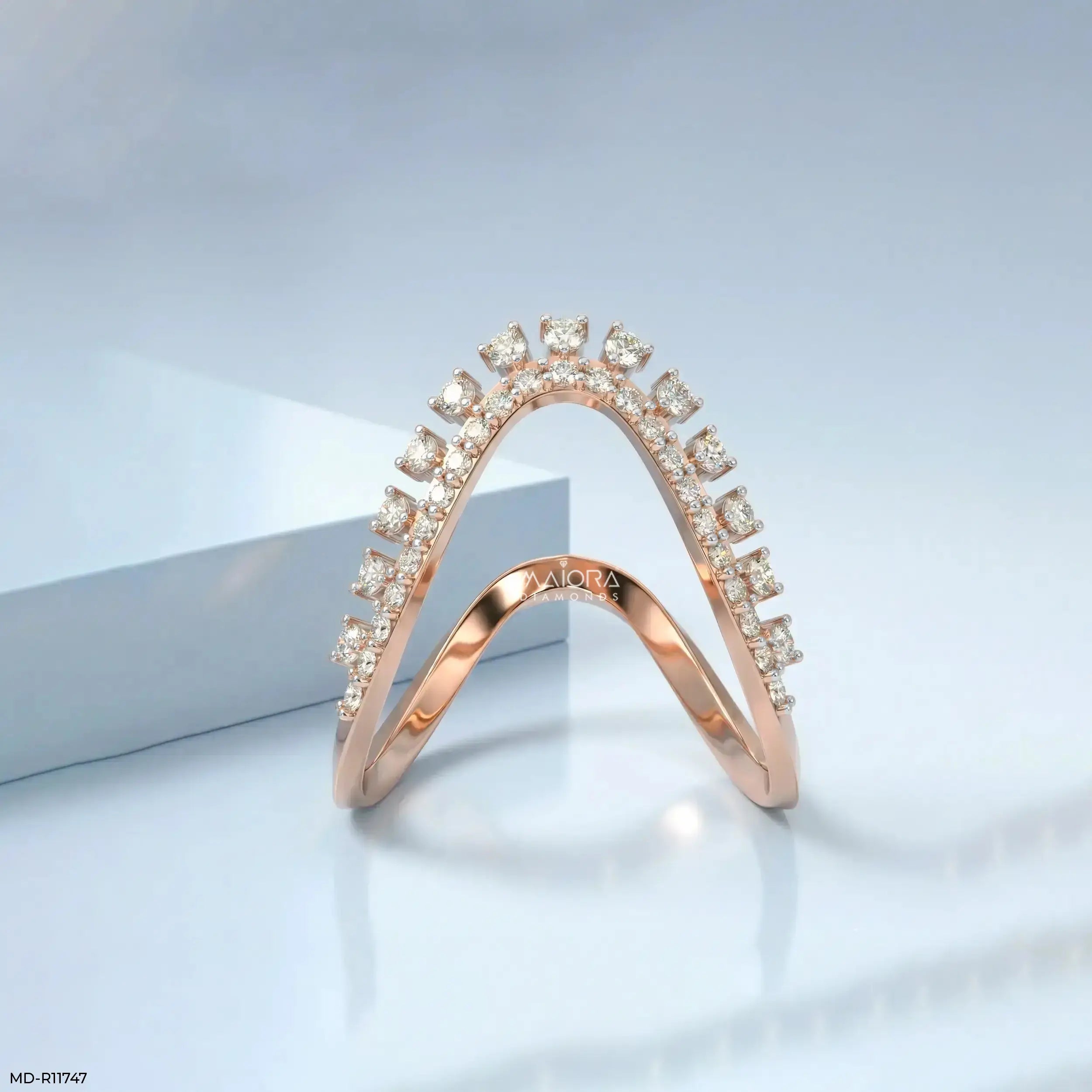 Dazzling Celestial Arc Diamond Ring